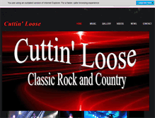 Tablet Screenshot of cuttinlooseband.com